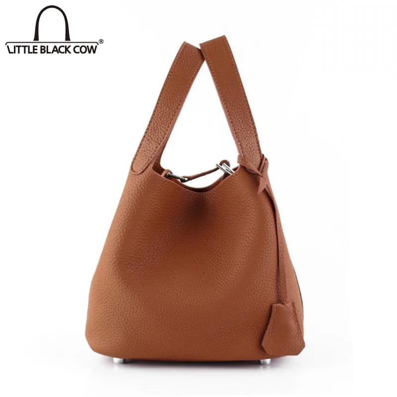 

2022 Spring Autumn New Fashion Womens Bucket Bag Korean Style Solid Concise Handbag High Street Elegant Harajuku Female Bags