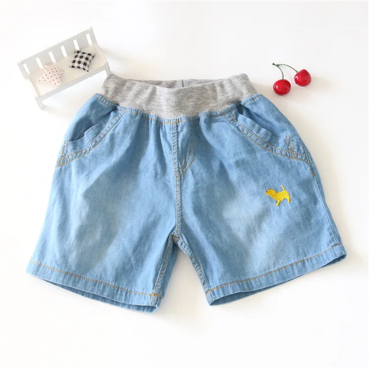 Детские джинсовые шорты для младенцев летние хлопковые тонкие джинсовая одежда
