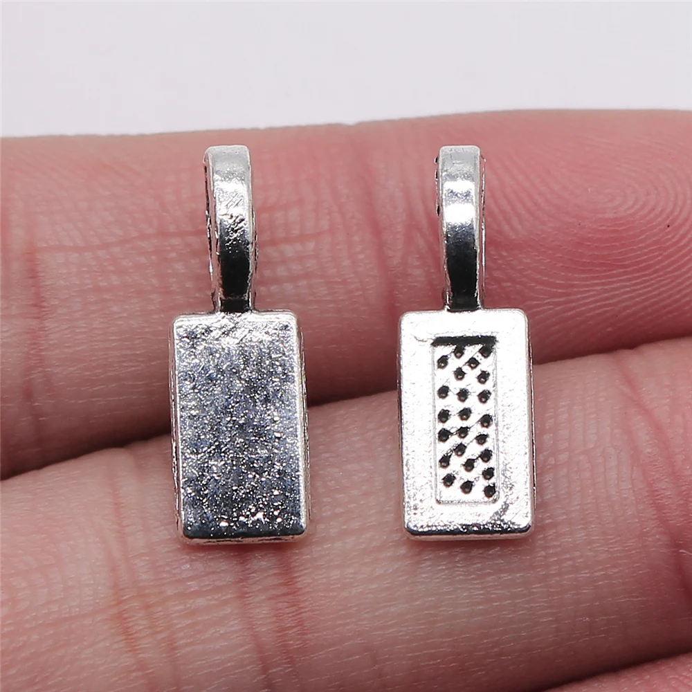 

10 шт. 2 Цвета 7x21 мм Прямоугольник дужки бусины для самостоятельного изготовления ювелирных изделий Подвески Ювелирных изделий