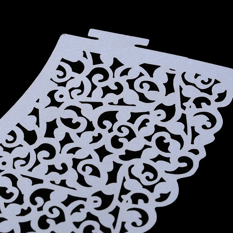 50 шт./лот DIY кружевная лазерная резка обертка для кексов филигранная форма