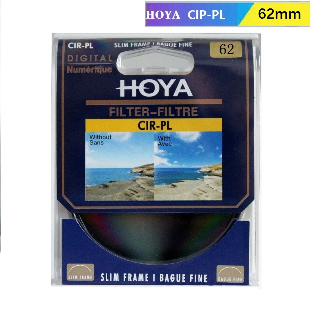 HOYA CPL фильтра 62 мм Комплект фильтров с круговой поляризацией CIR PL Тонкий