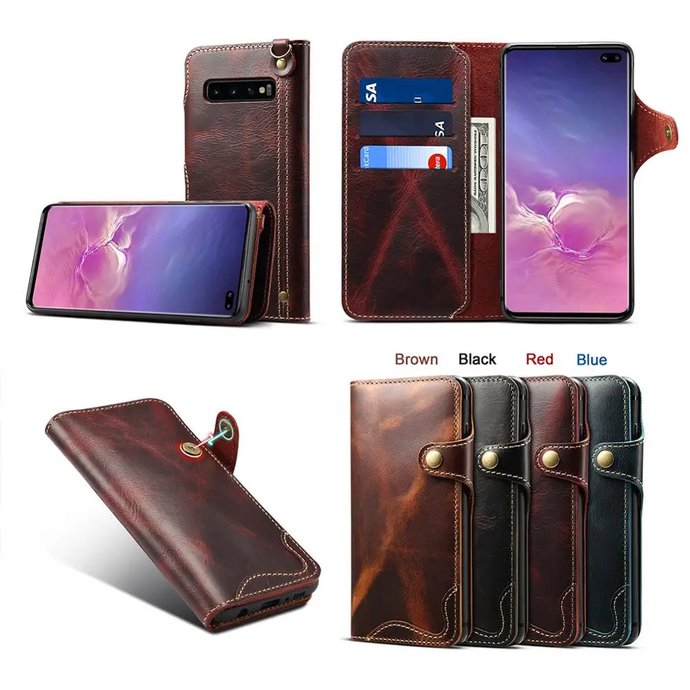 Флип-чехол YeeSite из натуральной кожи для Samsung Galaxy S10 5g чехол-кошелек с отделениями