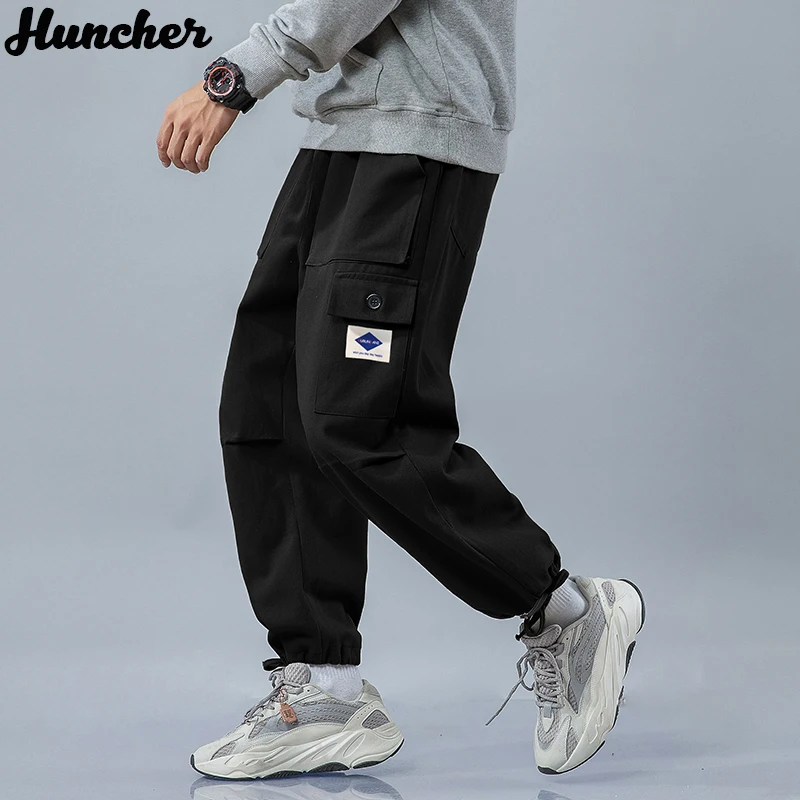 Мужские брюки карго Huncher модные мешковатые штаны в стиле хип хоп 2020 Японская