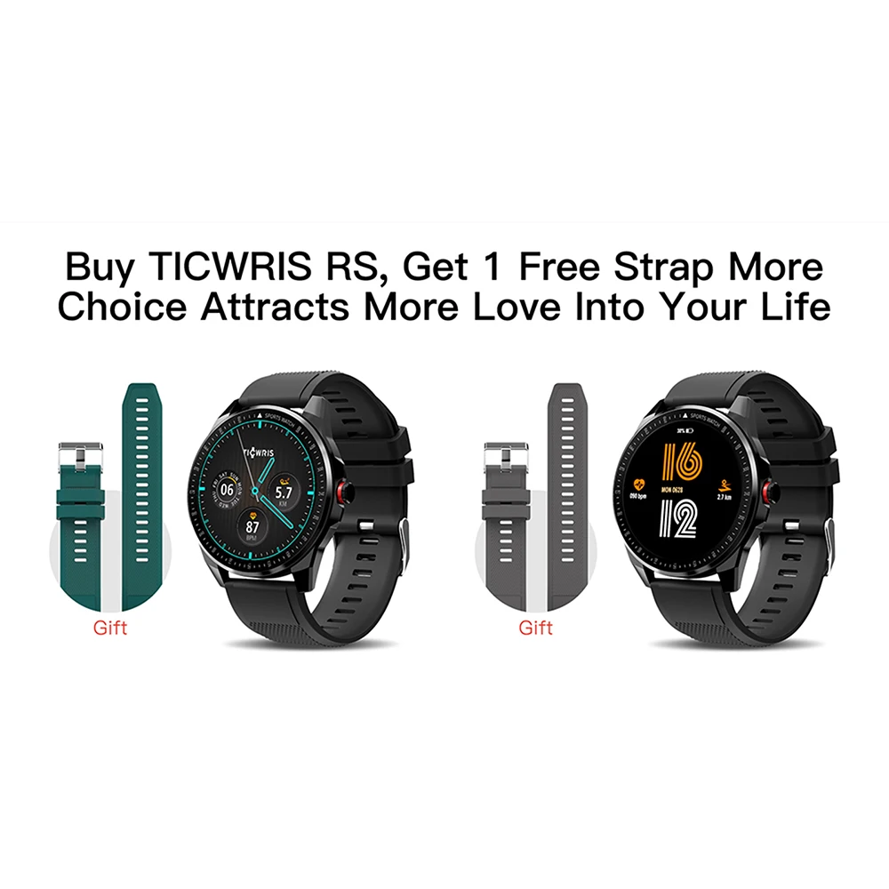 

TICWRIS RS 1.3" Smart Watch Men Heart Rate 31 Sports Modes IP68 Waterproof Watches BT 5.0 Women Smartwatch For Android IOS Phone