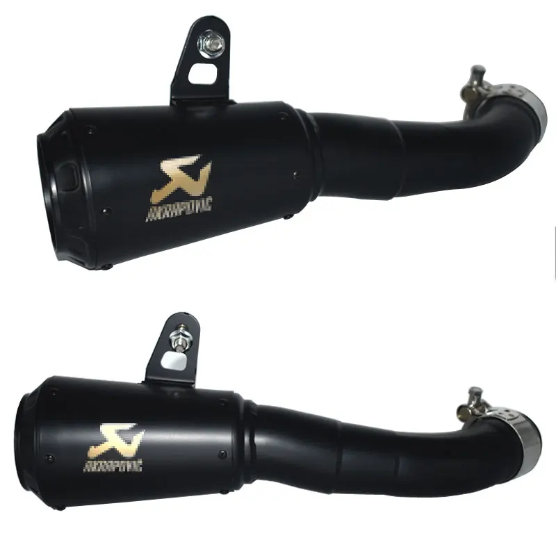 Мотоцикл escape лазерной выхлопных газов для Yamaha YZF-R3 YZF-R25 MT-03 MT03 YZF R3 R25 - Цвет: black