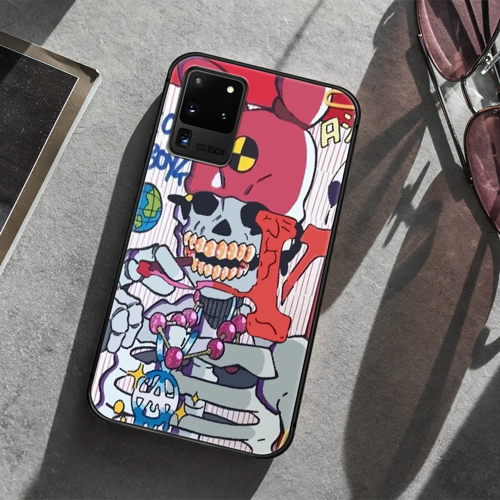 

American trend Vlone Phone Case Cover Hull For Samsung Galaxy S 7 8 9 10 e 20 FE edge uitra plus Note 9 10 20 black Bumper Trend