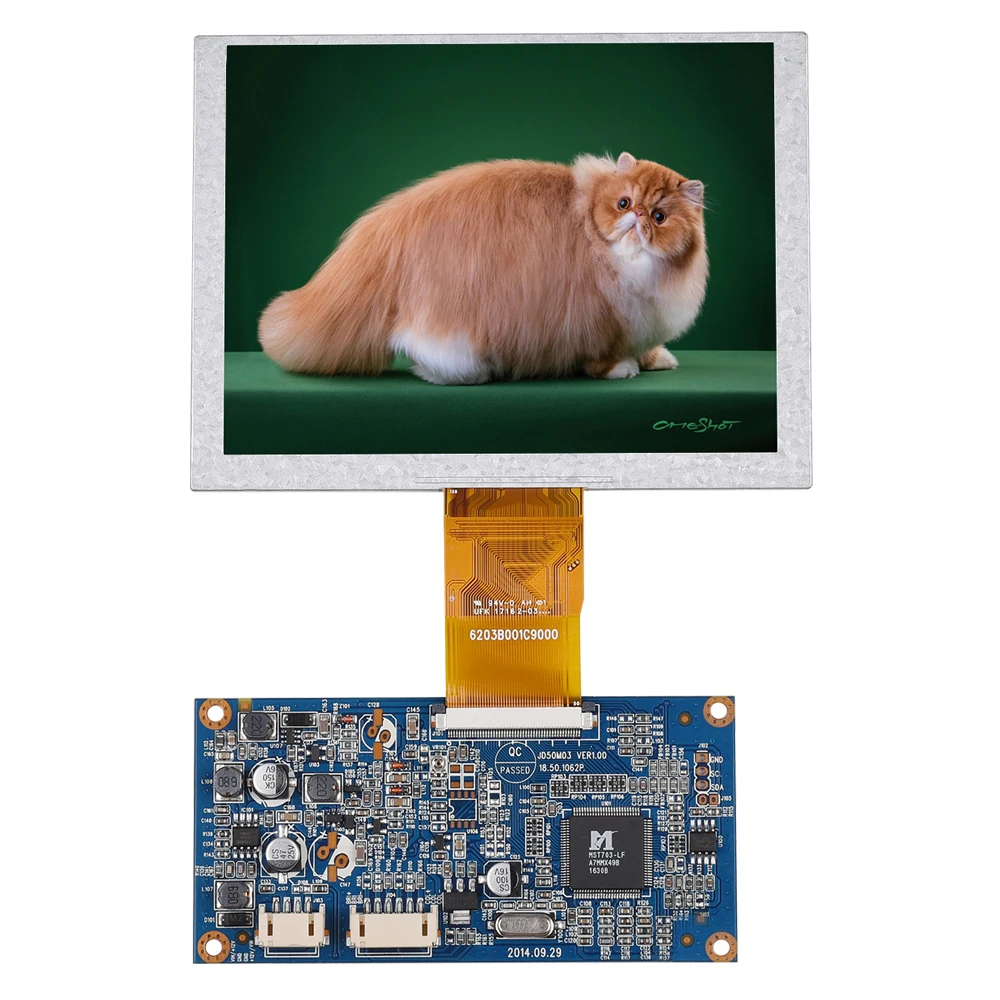 

5.6 inch TFT LCD module AV input CVBS signal input potentiometer adjustment used for indoor monitor