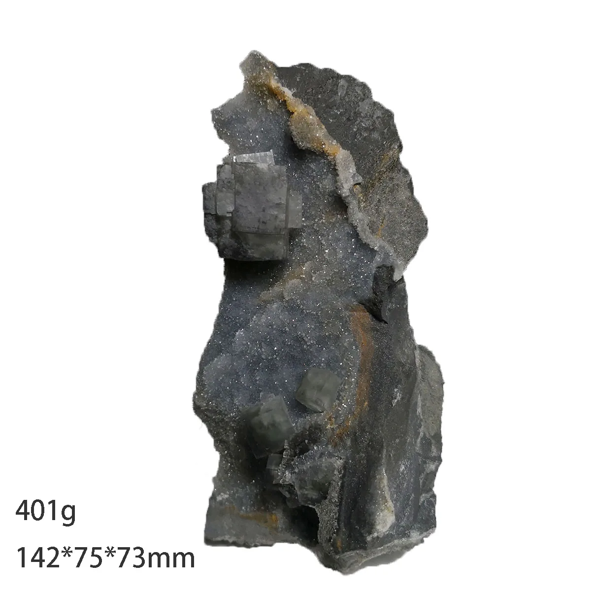 

401 г C8-2 натуральный зеленый флюорит, минеральный кристалл, образцы, подарки, украшения, коллекционные предметы из провинции Фуцзянь, Китай