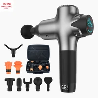 tshine massage gun electric neck massager smart hit fascia gun for body massage relaxation fitness muscle pain relief