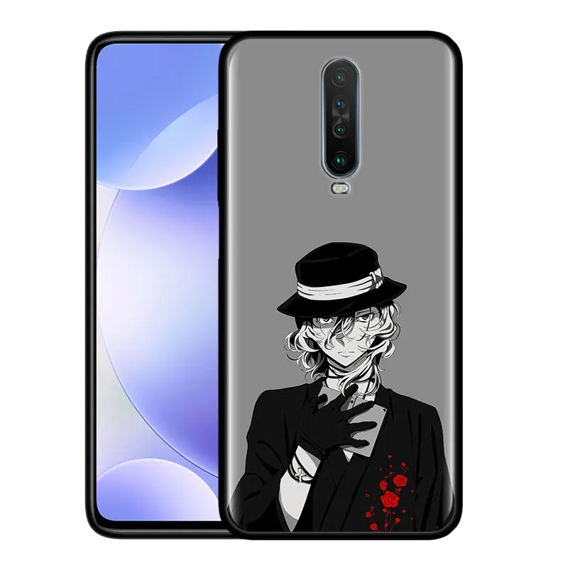 Silicone Case For Xiaomi Redmi Note 9 9S 8 8T 9 Pro 7 Redmi 9 9A 9C 8 8A 7 7A 6 6A Cover Fundas Bungou Stray Dogs Dazai Osamu