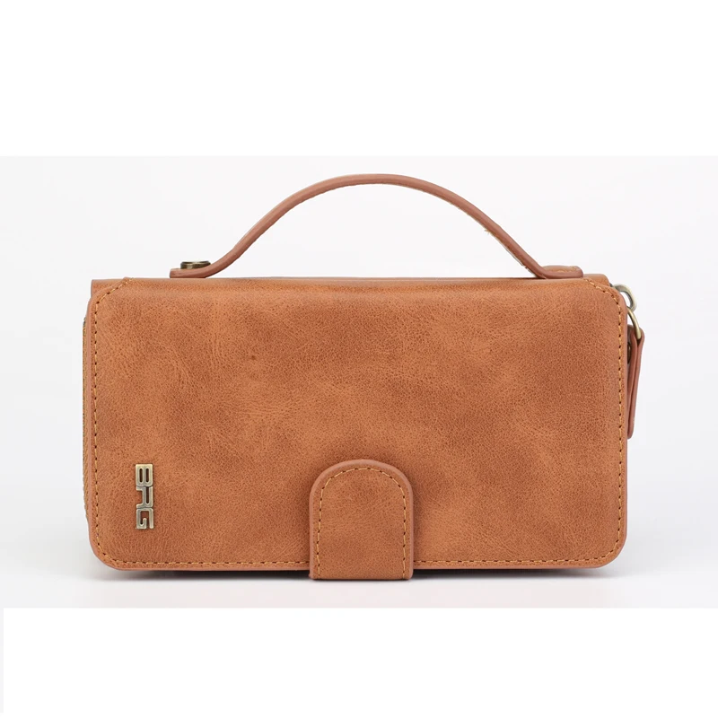 

Wallet Case For iPhone 7 plus Case 2 in 1 Card Slot Stand Case For iPhone 7 Flip Leather Cover Zipper Purse Phone Bag Pouch