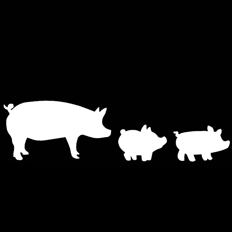 13 2*3 5 см теплые и Романтический Свинья Семья веселый автомобиль окно бампер