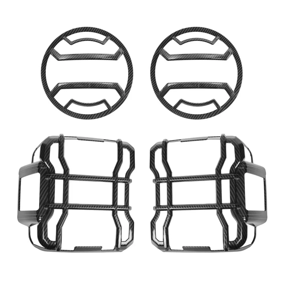 

Для Jeep Wrangler JL 2018 + Автомобильная фотолампа Обложка рамка отделка автостайлинг молдинги новые автомобильные аксессуары 4 шт./компл.