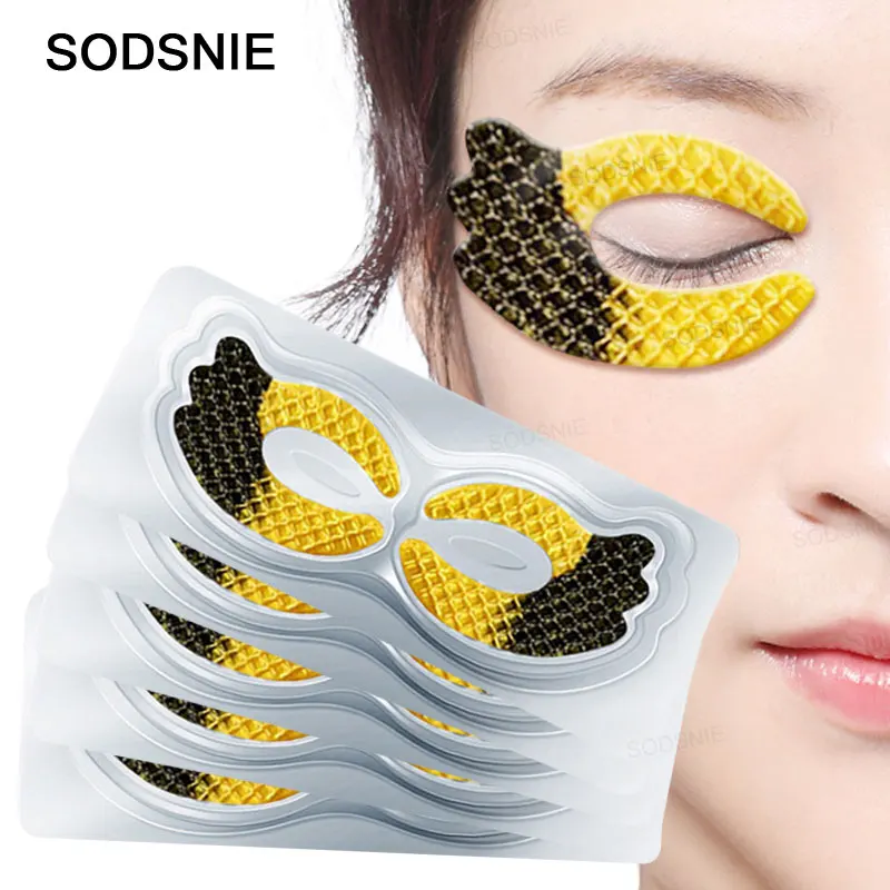 

Eye Mask Hydrating Anti-Aging Remove Dark Circles Brighten Repair Beauty Patches Fade Fine Lines Collagen Nourish Skin Care 5PCS