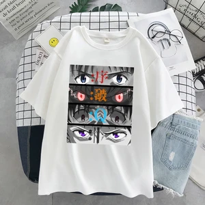 Japanese Anime Evangelion Funny T-shirt Women Harajuku Casual Tops Tee Unisex Short-sleeved Oversized T-shirt Summer Clothing