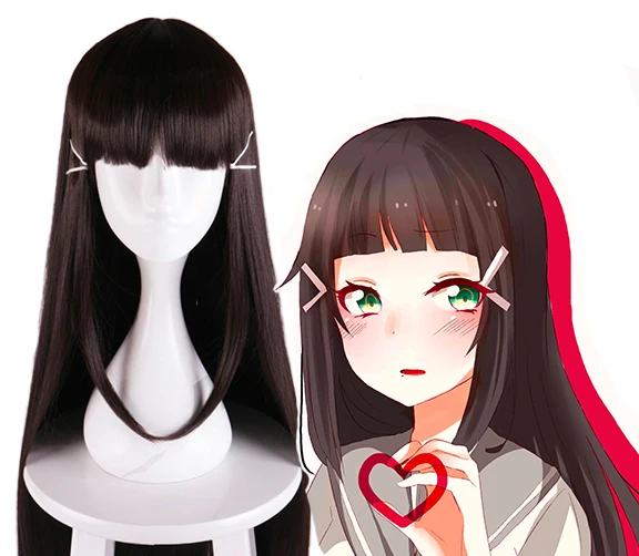 

Anime LoveLive!Sunshine!! Cosplay Wig Kurosawa Dia Cosplay 80CM Wig Heat Resistant Synthetic Wig + Free Wig Cap