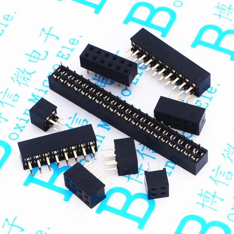 

10 шт./лот 2,0 мм расстояние, двухрядная гнездовая розетка 2,0 мм, двухрядная гнездовая розетка 2*2p/3/4/5/6/8/10/20P/40P