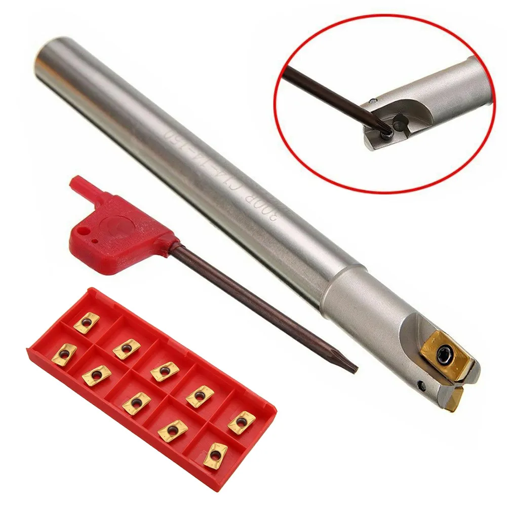 

300R C14-14-150 токарно-винторезный станок инструмент держатель + 10 шт. APMT1135PDER вставки карбида T8 300R C14-14-150 держатель токарного инструмента