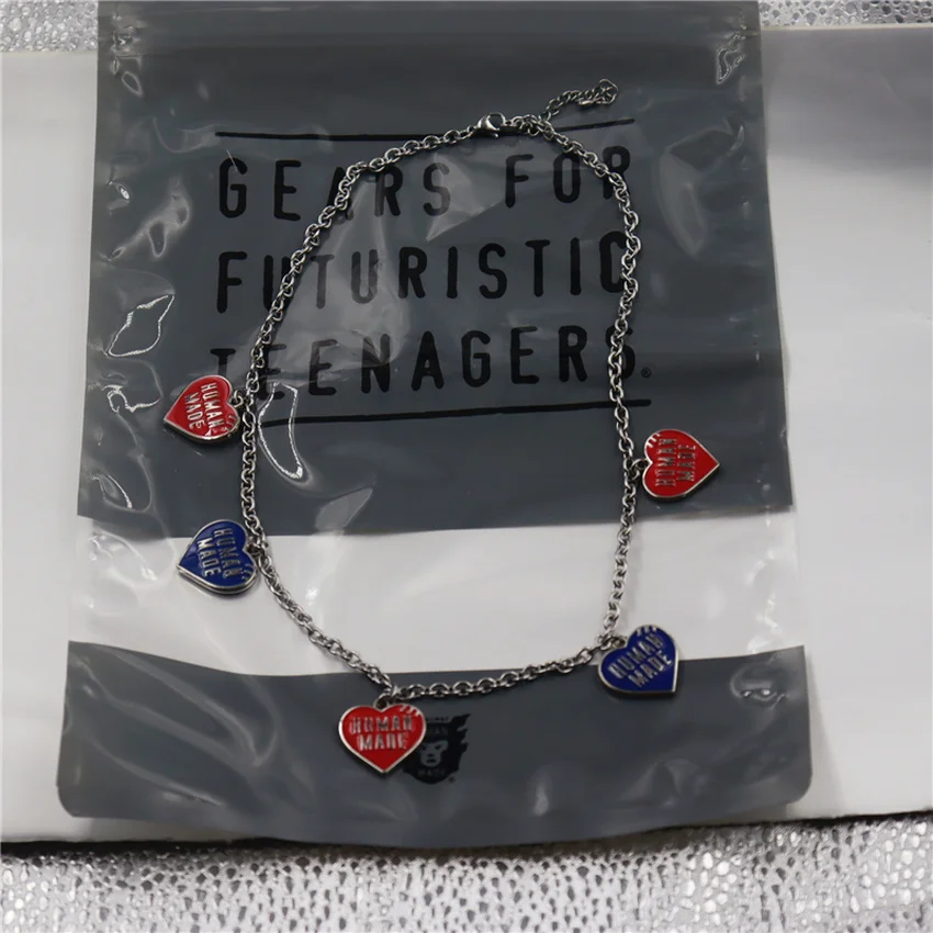 

Ожерелье ручной работы для мужчин и женщин, подвеска в масштабе 1:1, красного и синего цвета, аксессуары лучшего качества