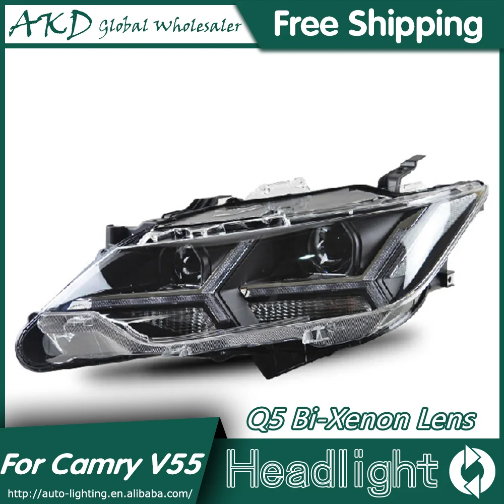 AKD автомобильный Стайлинг для Toyota Camry V55 фары 2015 новые светодиодная фара дальнего
