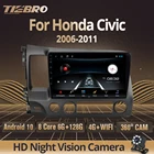 Автомагнитола TIEBRO 6G + 128G 2DIN Android10.0, мультимедийный видеоплеер для Honda Civic 8 2006-2011, GPS-навигация, 2Din Dvd-плеер