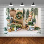Фон Avezano для фотосъемки пасхальное яйцо кролик трава кольцо зеленые растения Украшение фон для фотостудии фотосессия обои