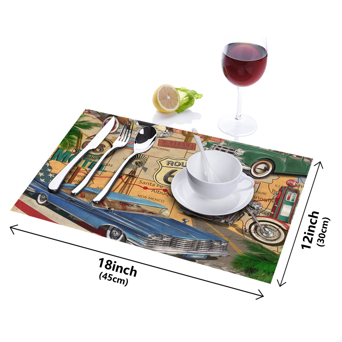 4/6 шт./набор декоративные коврики в стиле ретро | Дом и сад