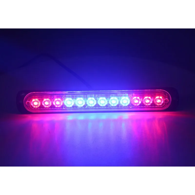 4x12LED Янтарный Белый стробоскоп свет грузовик опасности вспышка маяка предупреждающий аварийный свет 12-24 В