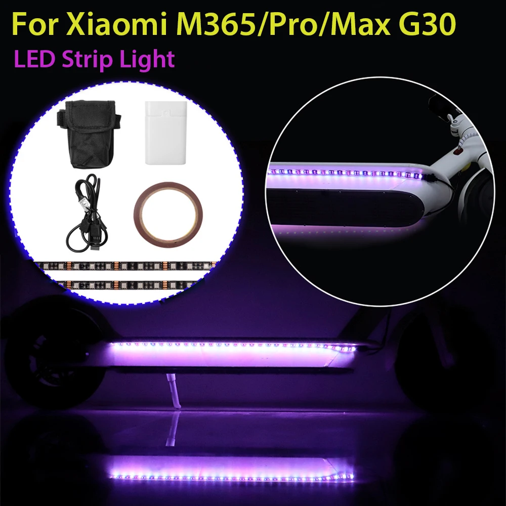 

Светодиодный фонарик RGB для Xiaomi M365/Max G30, лампа для электроскутера, скейтборда, ночник для безопасности, декоративная лампа