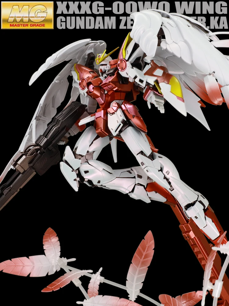 

BANDAI металлический мг, новое летающее крыло, нулевая модификация, версия карты KA, потеря волос с ангелом, деформируемый