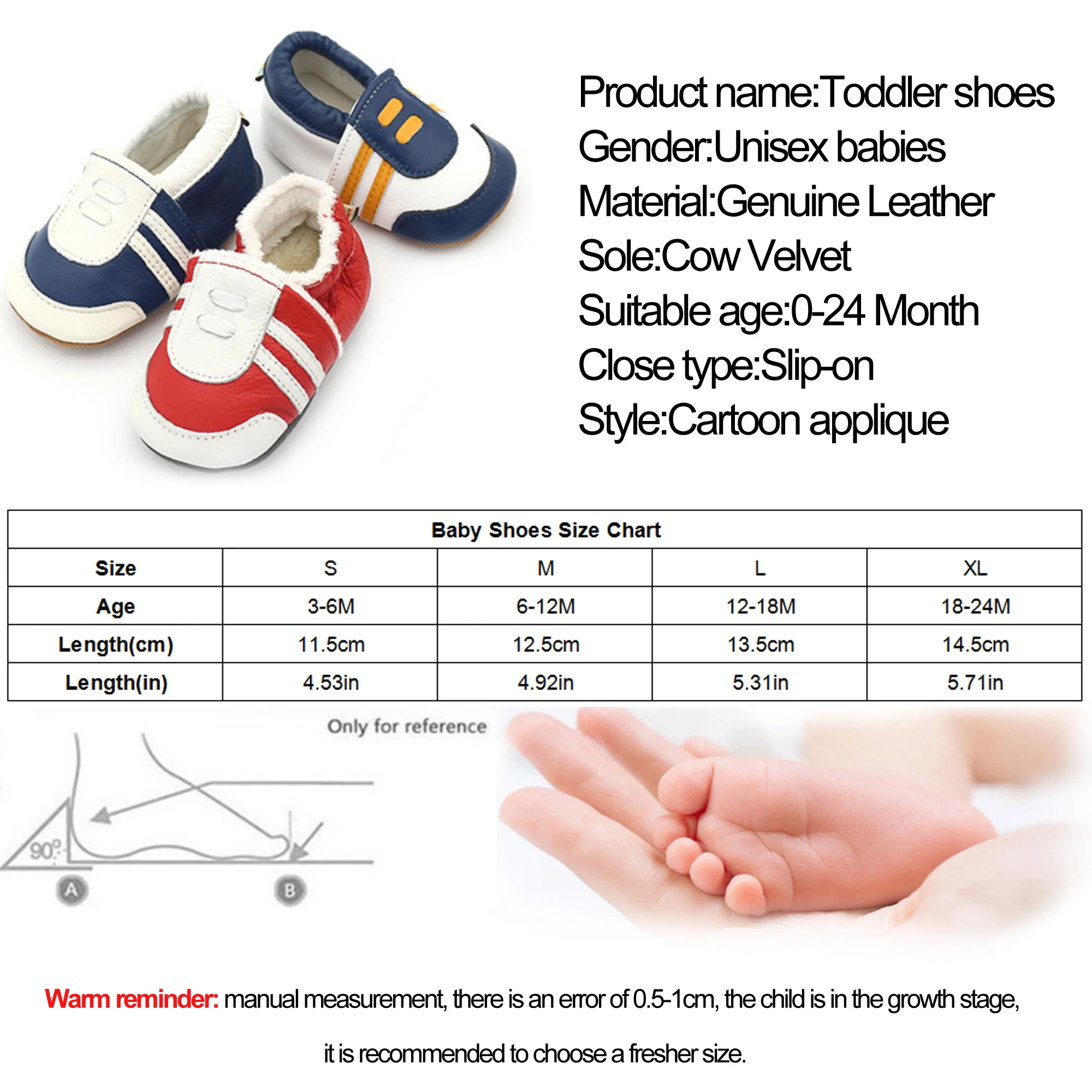 

Soft Sole Baby Shoes Classic Anti-Slip Infant Pre Walkers Boy Girls Cute Toddler Footwear Newborn Crib Shoe 0-2Y Leather Sneaker