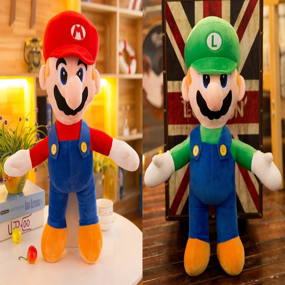 

40cm Big Size Cartoon Super A Brother Plush Toys Stand Soft Stuffed Plush Toys Popular Pelucia Plush Dolls For Children Gifts