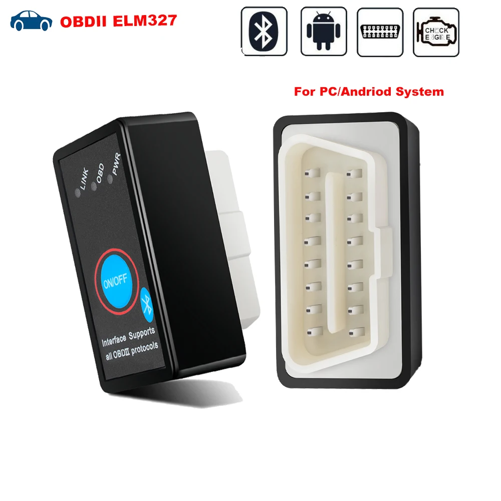 Считыватель кодов неисправностей OBDII ELM327 V2.1 Bluetooth для Suzuki Baleno Grand Vitara JB Swift Alto