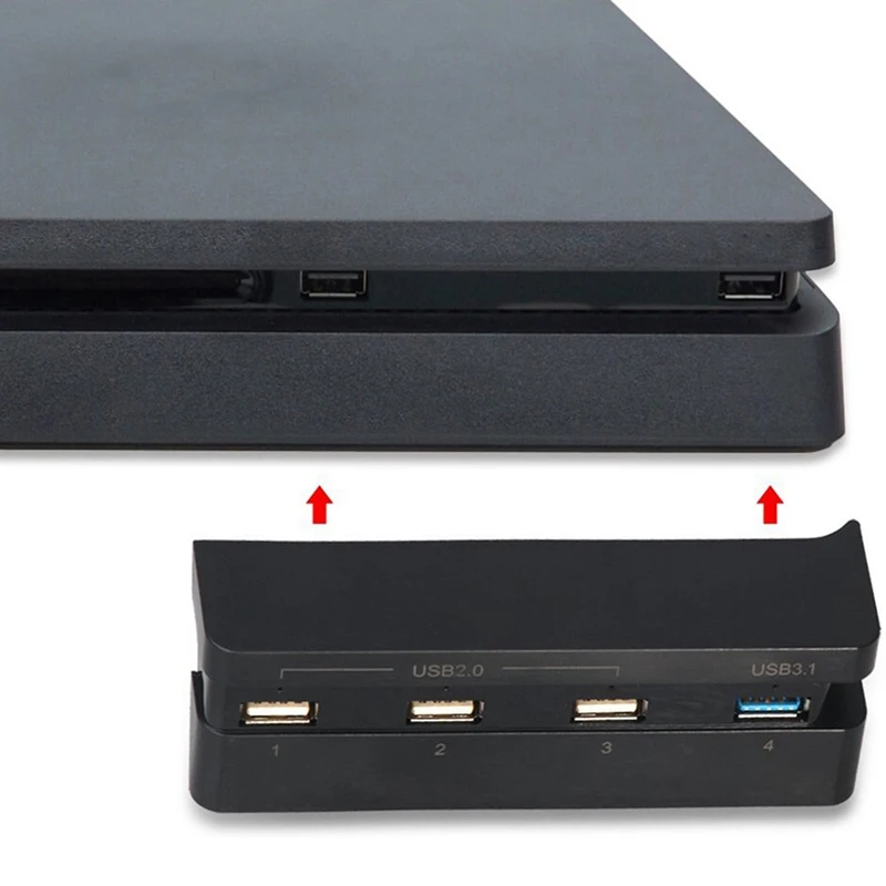 Комплект супер аксессуаров для Ps4 Slim охлаждающий вентилятор + usb-хаб (Usb 3 1 Usb 2 0) Sony