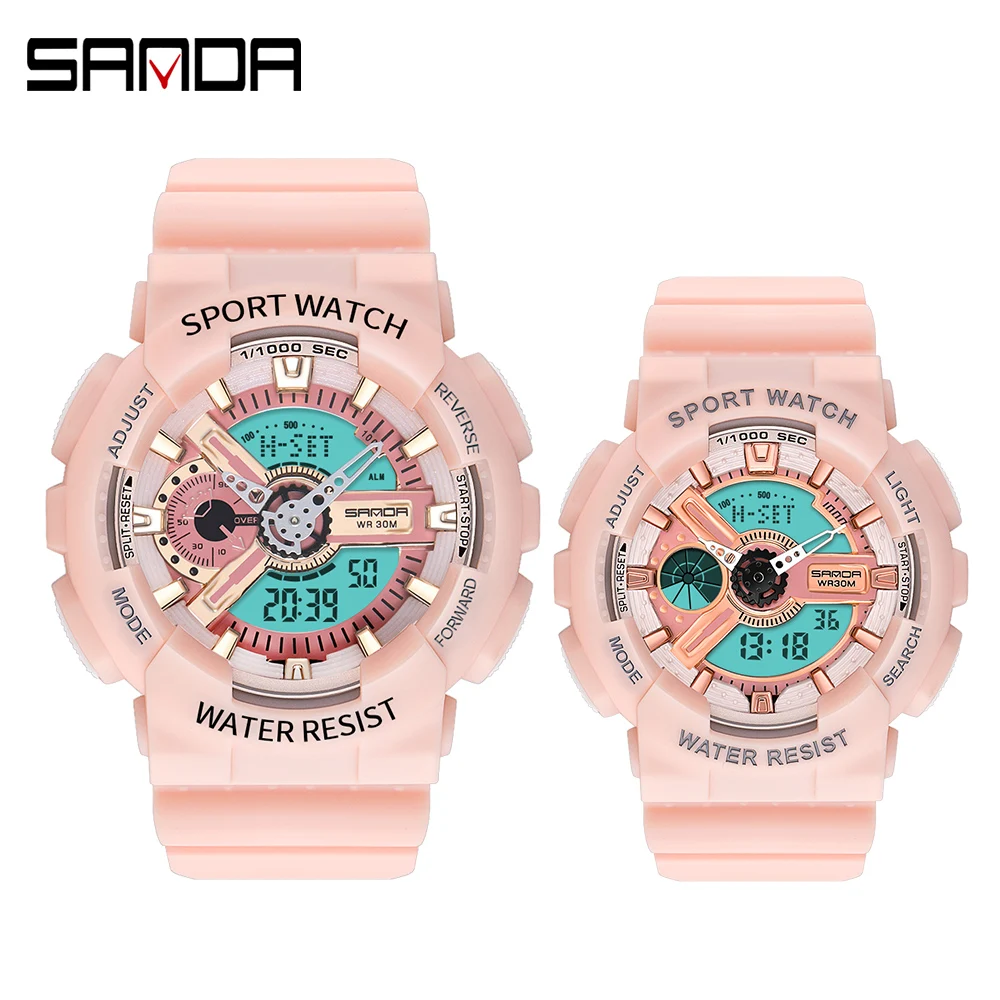 

ANDA Top Brand Luxury Couple clock Waterproof Sport Wristwatch Fashion Quartz Clock Couple Electronic Watch relogio masculino