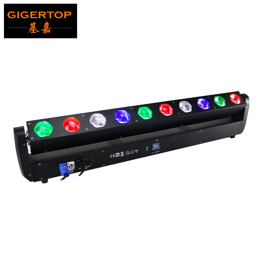 

TIPTOP 10x40W RGBW 4IN1 Color Pixel Led Moving Head Light Bar Beam Effect For Club Disco Stage Lighting DMX Individual Control