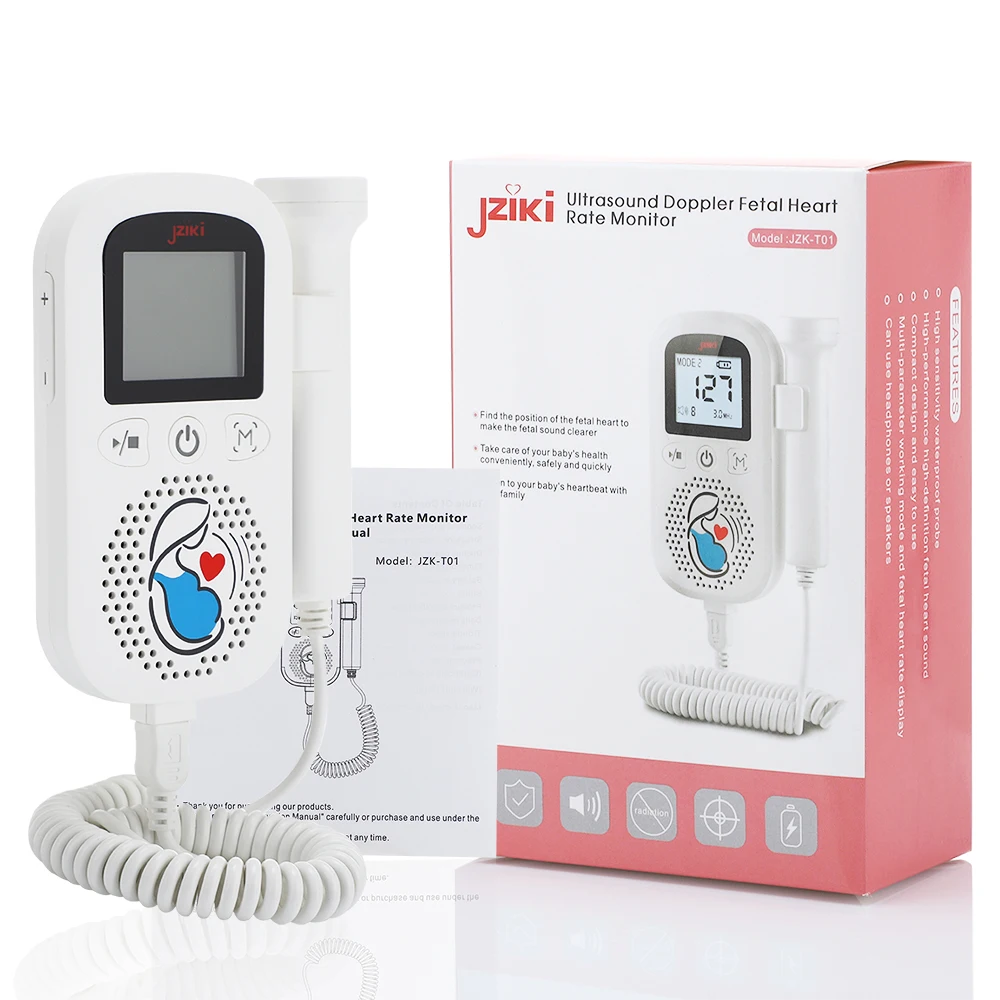 

Doppler Fetal Heart Rate Monitor Home Pregnancy Baby Fetal Sound Heart Rate Detector LCD Display No Radiation Pregnant Monitor
