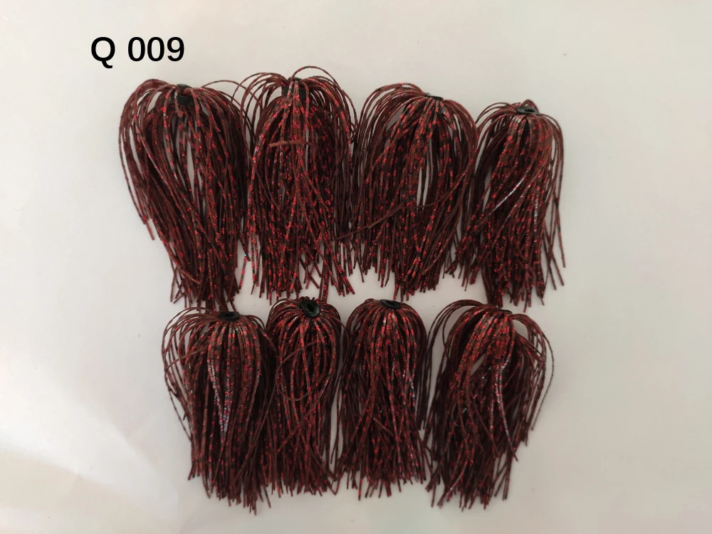 8 Пряди Ков 50 нитей Силиконовые юбки проволочные рыболовные аксессуары для Buzzbait