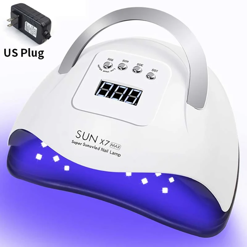 

High Power 180W SUN X7 MAX UV LED Nail Dryer for manicure nail drying lamp Nail Lamp For Quick Dry Gel Nail Polish Tool