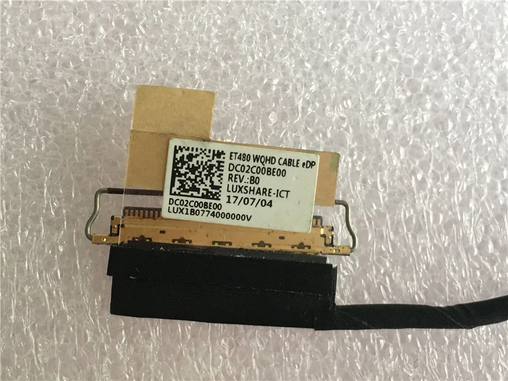 Фото Новый и оригинальный ноутбук Lenovo Thinkpad T480 WQHD ЖК-кабель DC02C00BE00 01YR503 №2