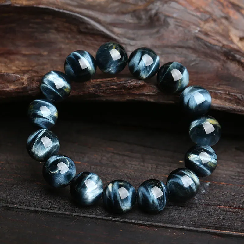 Браслет из натурального тигрового глаза с бусинами 8 16 мм ювелирные изделия для