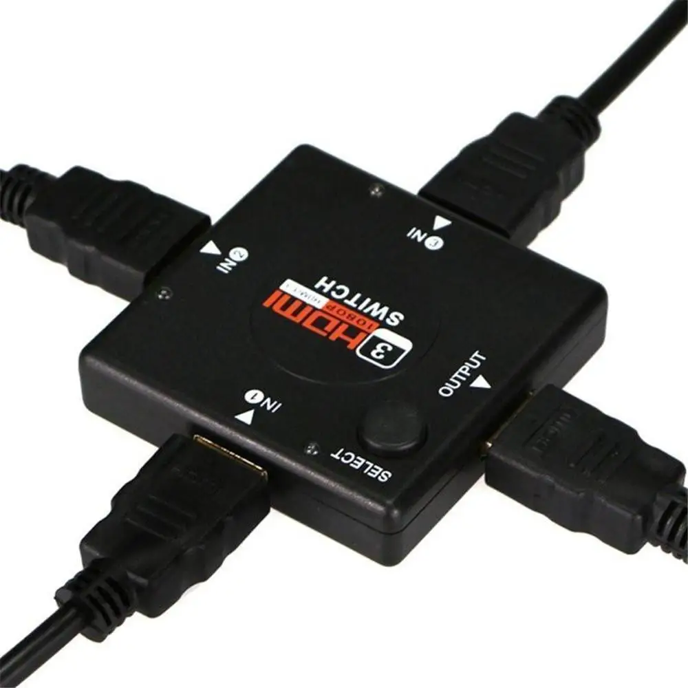 1080P 3D Hdmi 3 Port Switch AUTO Switcher Splitter Selector HUB Box Cable For HDTV STB PS3 PC DV DLP Video | Электроника