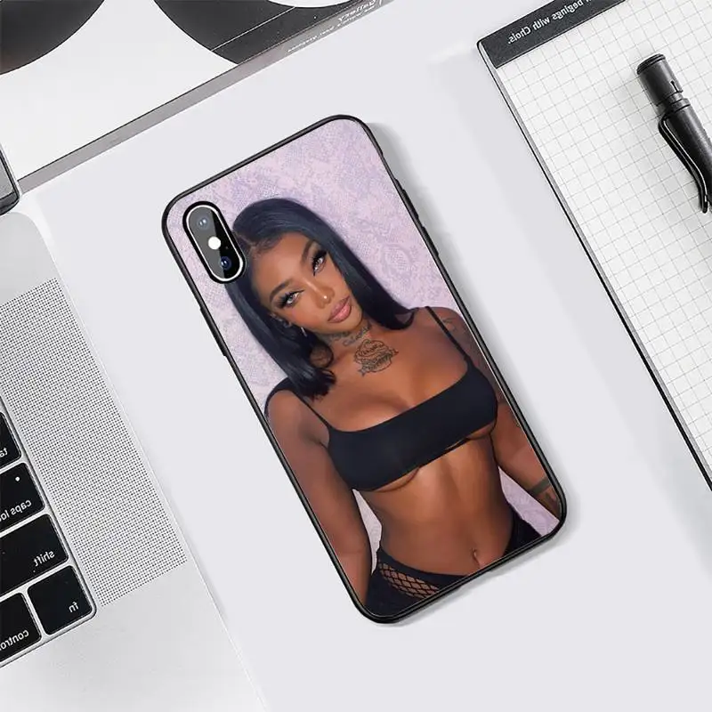 

Summer Walker American singer Phone Case Tempered glass For iphone 5C 6 6S 7 8 plus X XS XR 11 PRO MAX Anti-fall protective