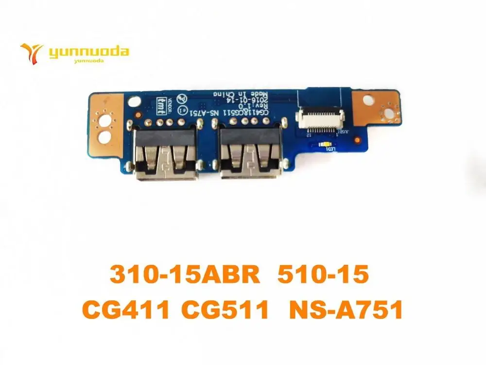 Оригинальная USB-плата для Lenovo 310-15ISK CG411 CG511 NS-A751 REV 1 0 проверка хорошая бесплатная