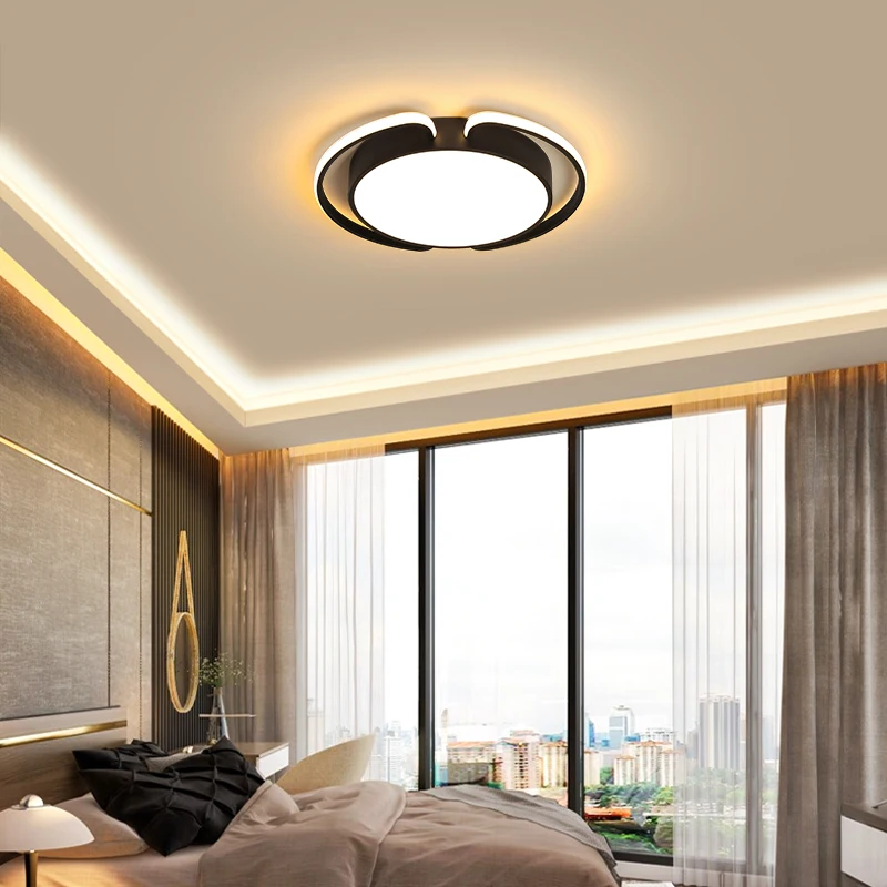 

Modern Round/Square Ceiling Lights LED Lamp For Living Room Bedroom Study Room White black Color surface mounted Ceiling Lamp