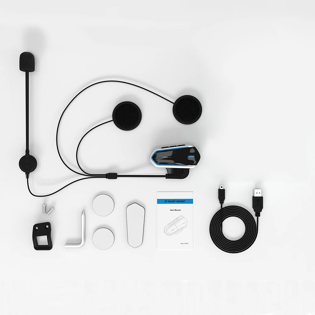 50% Лидер продаж! QTB35 мотоцикл шлем CSR Bluetooth 4 1 Гарнитура Interphone|Наушники для шлемов| |