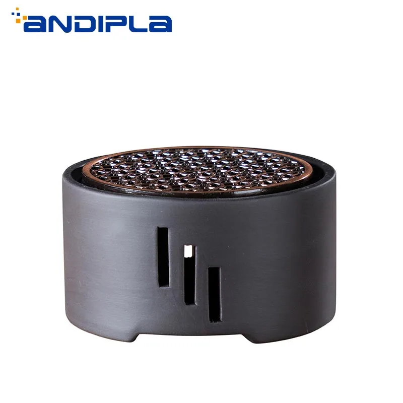 Керамический подсвечник в японском стиле черный подогреватель дзен кунг фу для