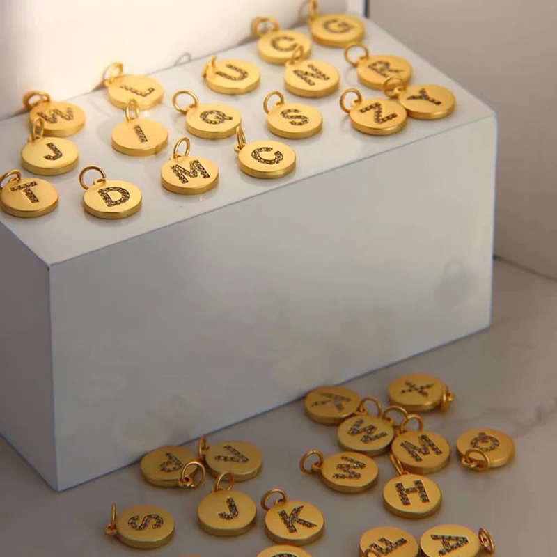 Шармы для изготовления ювелирных изделий изящные аксессуары в виде букв сделай