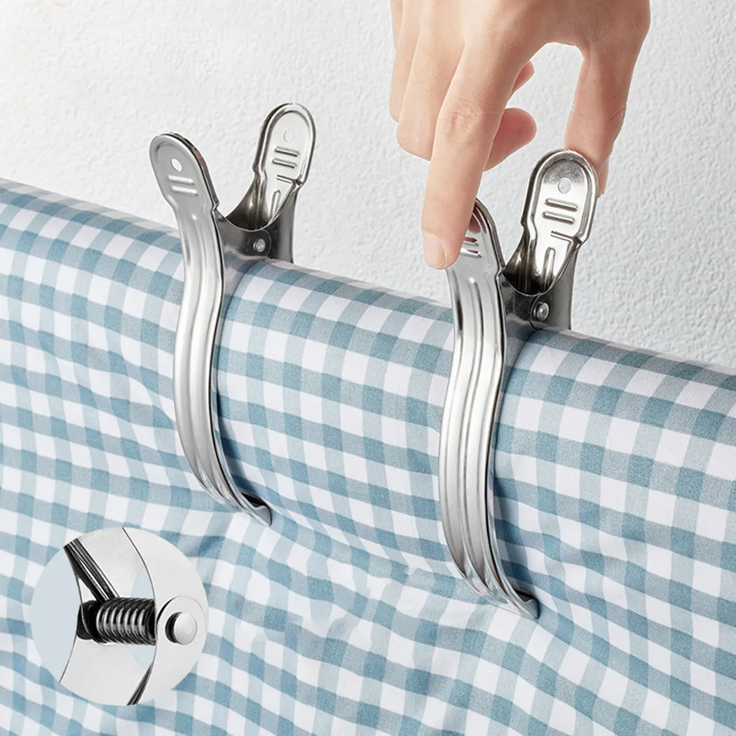 

3pcs Clothespin Stainless Steel Strong Clothes Clothespins Quilt Clothes Clips Large Windproof 100% Brand New And High Quality
