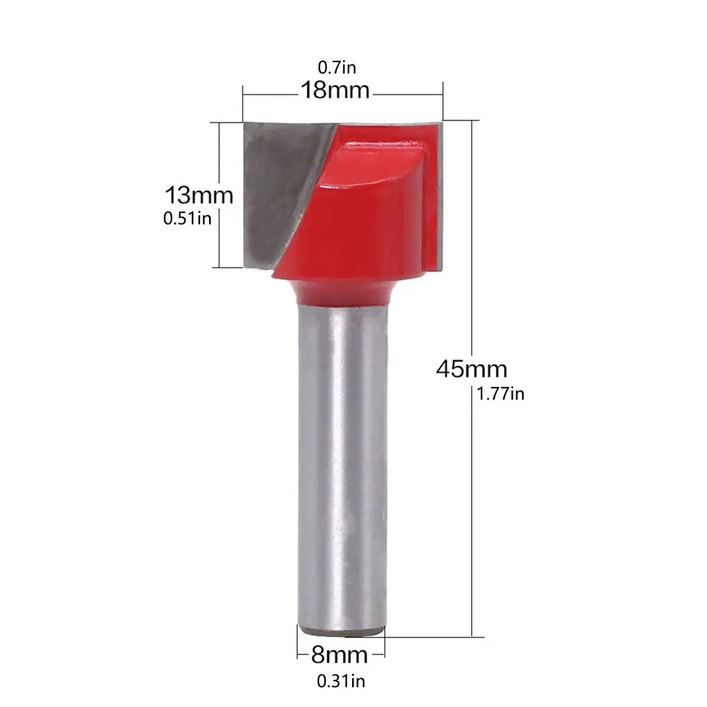 

8mm Shank Cleaning Bottom Wood Router Bit Tungsten Carbide Engraving Knife Woodworking Tools End Milling Cutter 1/6pcs